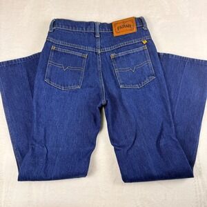 Vintage 70s Farah Texas‎ Dark Wash Denim Jeans Straight Leg Classic USA Made